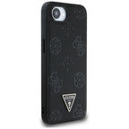 Guess MagSafe dėklas iPhone 16e – juodas (eko oda)