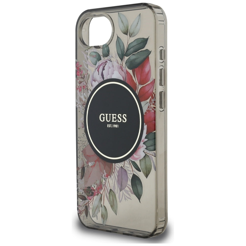 Guess MagSafe dėklas iPhone 16e – juodas