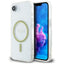 Guess MagSafe dėklas iPhone 16e – skaidrus, blizgus