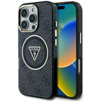 Guess MagSafe dėklas iPhone 16 Pro – juodas
