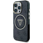 Guess MagSafe dėklas iPhone 16 Pro – juodas