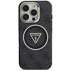 Guess MagSafe dėklas iPhone 16 Pro – juodas