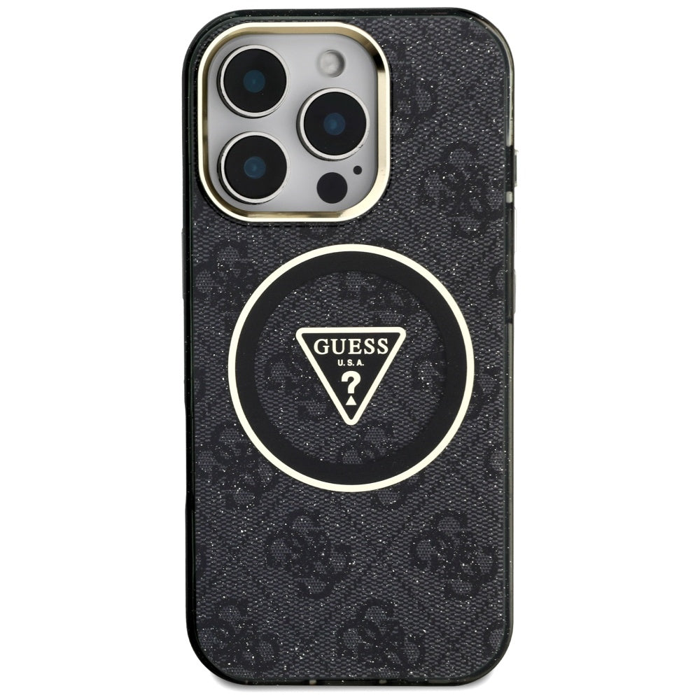 Guess MagSafe dėklas iPhone 16 Pro – juodas