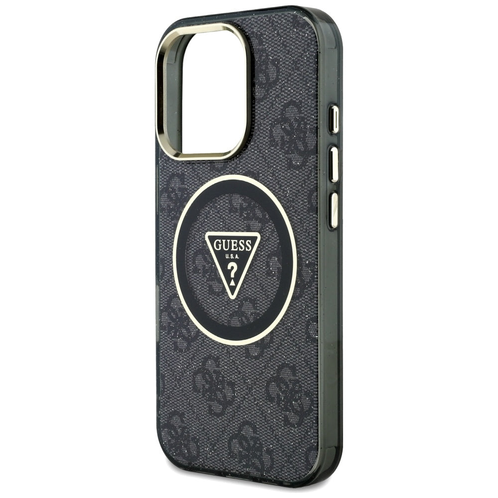 Guess MagSafe dėklas iPhone 16 Pro – juodas