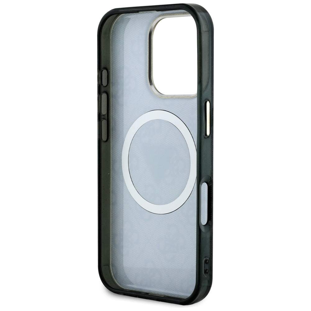 Guess MagSafe dėklas iPhone 16 Pro – juodas