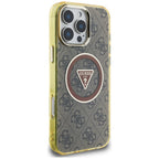 Guess MagSafe dėklas iPhone 16 Pro Max – rudas