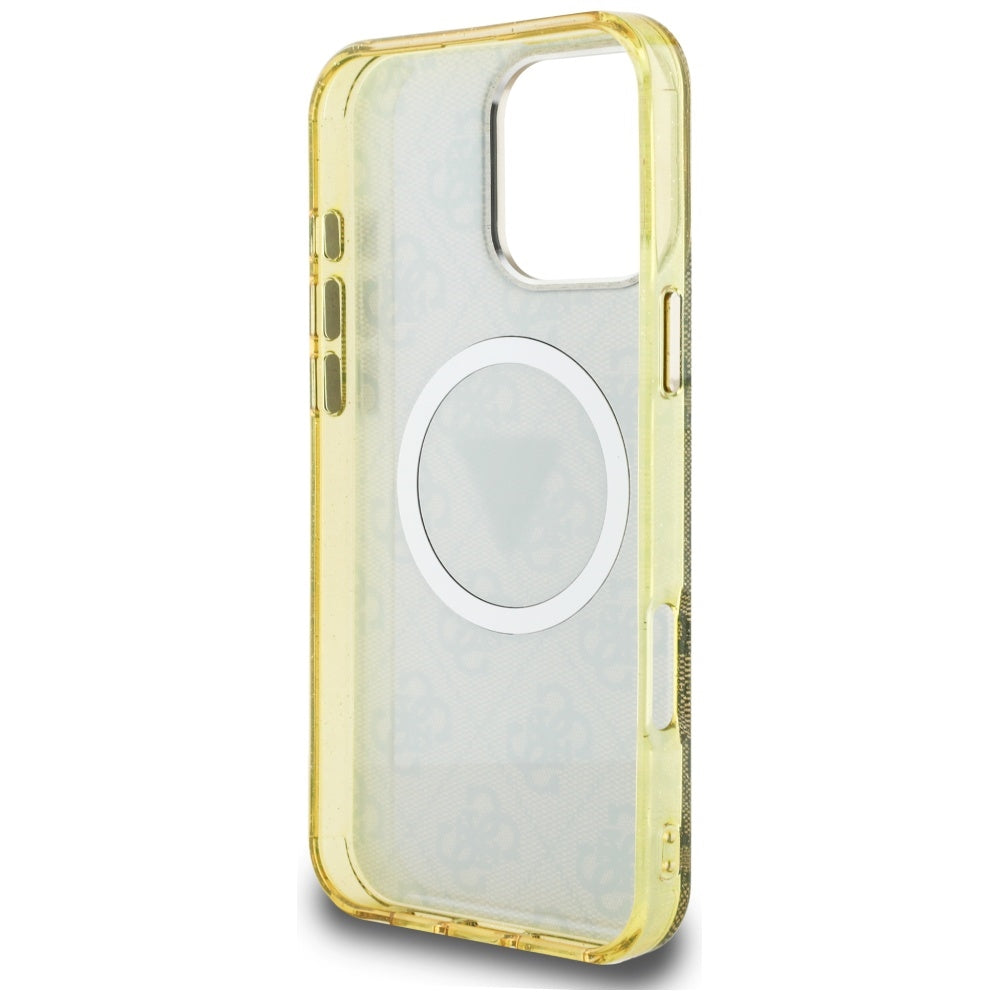Guess MagSafe dėklas iPhone 16 Pro Max – rudas