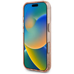 Guess MagSafe dėklas iPhone 16 Pro – rožinis