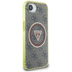 Guess MagSafe dėklas iPhone 16e – rudas