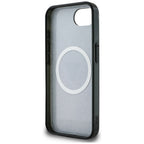 Guess blizgus MagSafe dėklas iPhone 16e – juodas