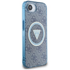 Guess MagSafe dėklas iPhone 16e – mėlynas