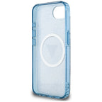 Guess MagSafe dėklas iPhone 16e – mėlynas