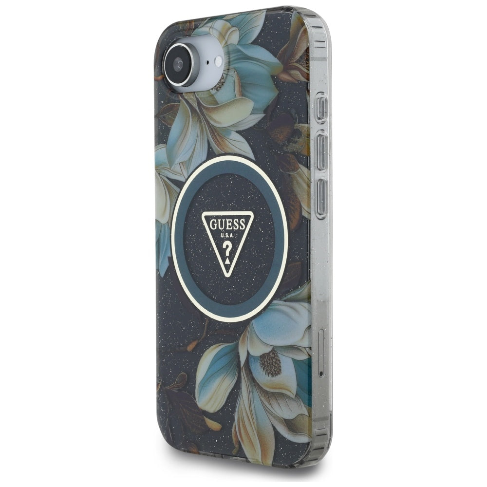 Guess MagSafe dėklas iPhone 16e – juodas