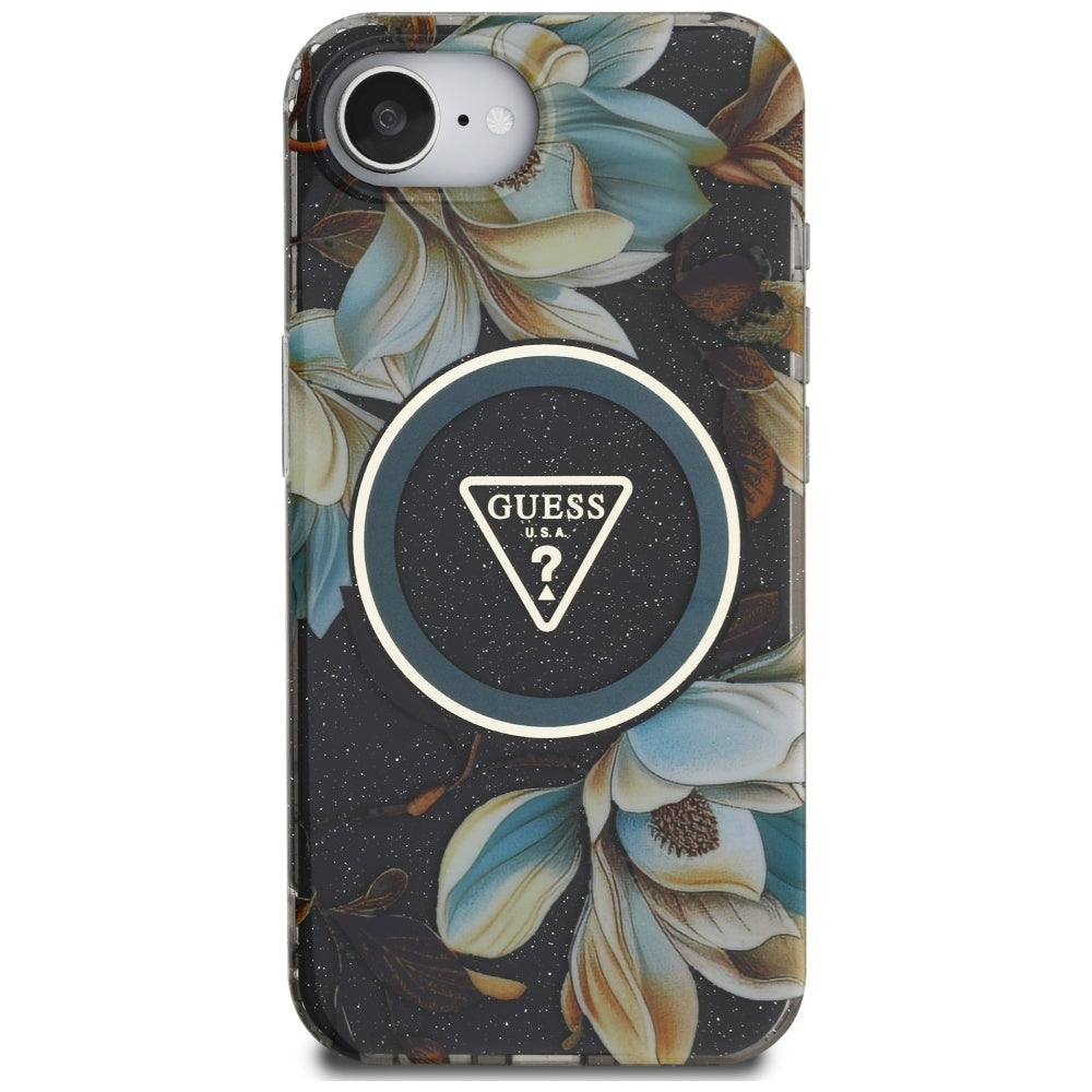 Guess MagSafe dėklas iPhone 16e – juodas