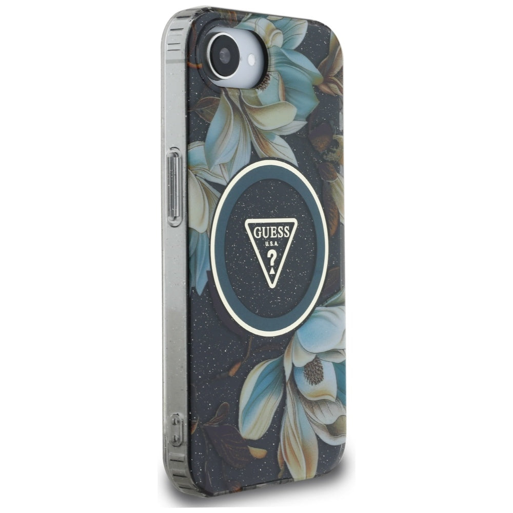 Guess MagSafe dėklas iPhone 16e – juodas