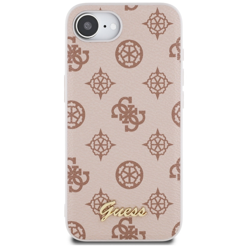 Guess MagSafe dėklas iPhone 16e – rudas