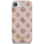 Guess MagSafe dėklas iPhone 16e – rudas