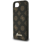 Guess Peony Script Logo MagSafe iPhone 16e dėklas - juodas -- iPhone 16e