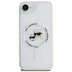 Karl Lagerfeld MagSafe dėklas iPhone 16e – baltas