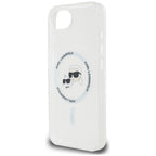Karl Lagerfeld MagSafe dėklas iPhone 16e – baltas