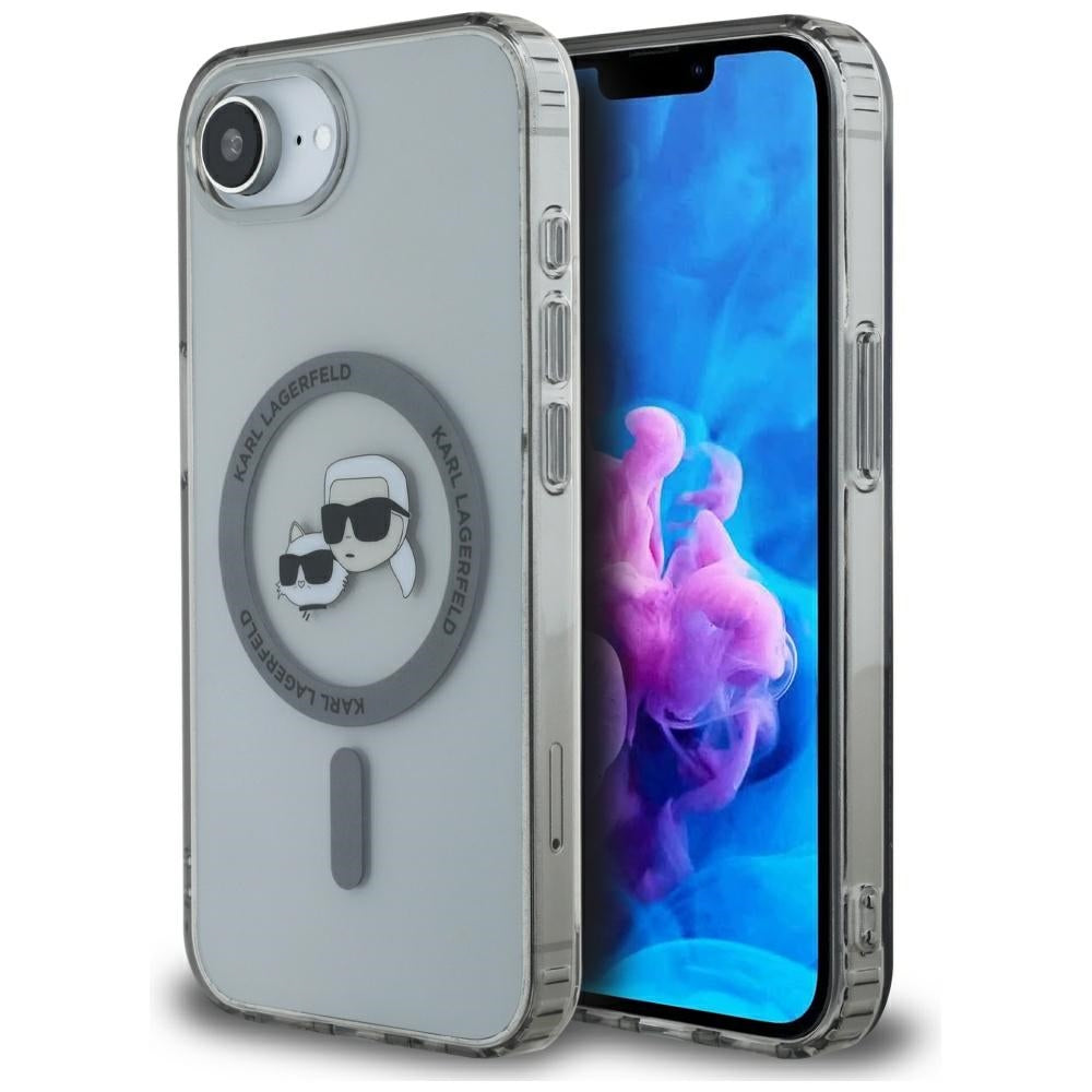 Karl Lagerfeld MagSafe dėklas iPhone 16e – juodas