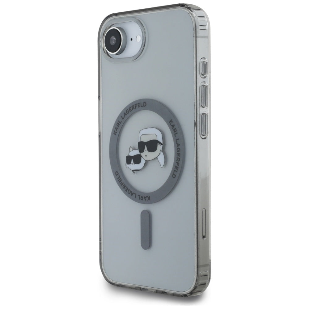 Karl Lagerfeld MagSafe dėklas iPhone 16e – juodas