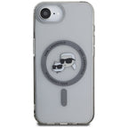 Karl Lagerfeld MagSafe dėklas iPhone 16e – juodas