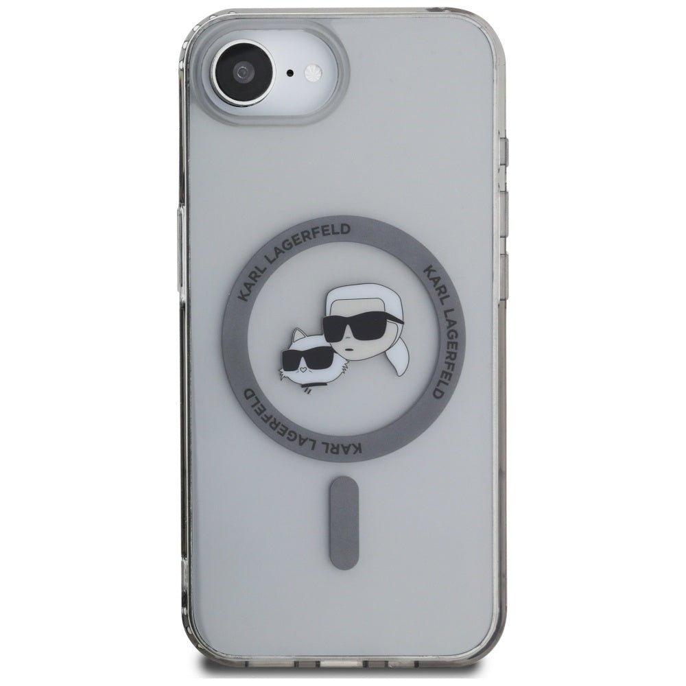 Karl Lagerfeld MagSafe dėklas iPhone 16e – juodas