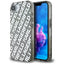 Karl Lagerfeld IML Repeat Logo dėklas iPhone 16e – sidabrinis