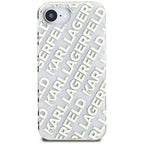 Karl Lagerfeld IML Repeat Logo dėklas iPhone 16e – auksinis -- iPhone 16e