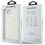 Karl Lagerfeld IML Repeat Logo dėklas iPhone 16e – auksinis -- iPhone 16e