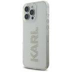 Karl Lagerfeld dėklas iPhone 16 Pro – skaidrus