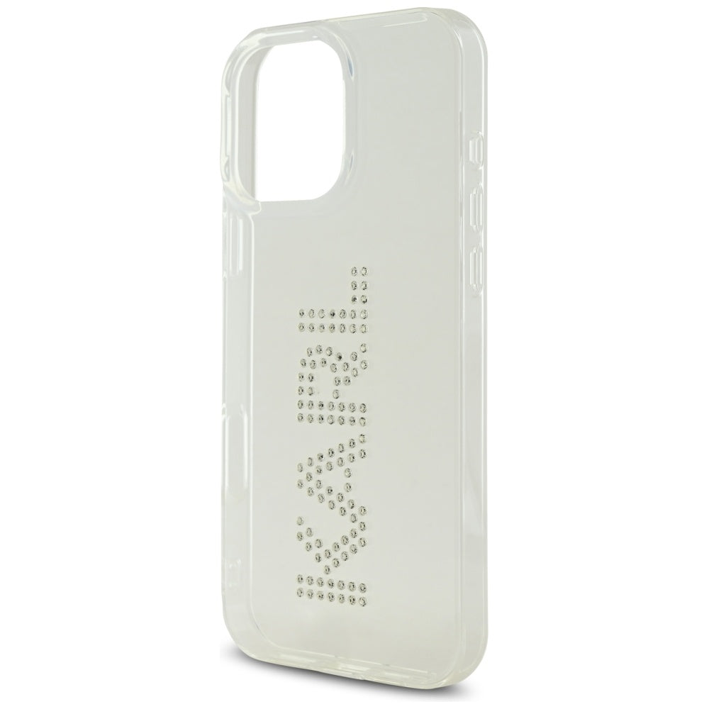 Karl Lagerfeld dėklas iPhone 16 Pro – skaidrus