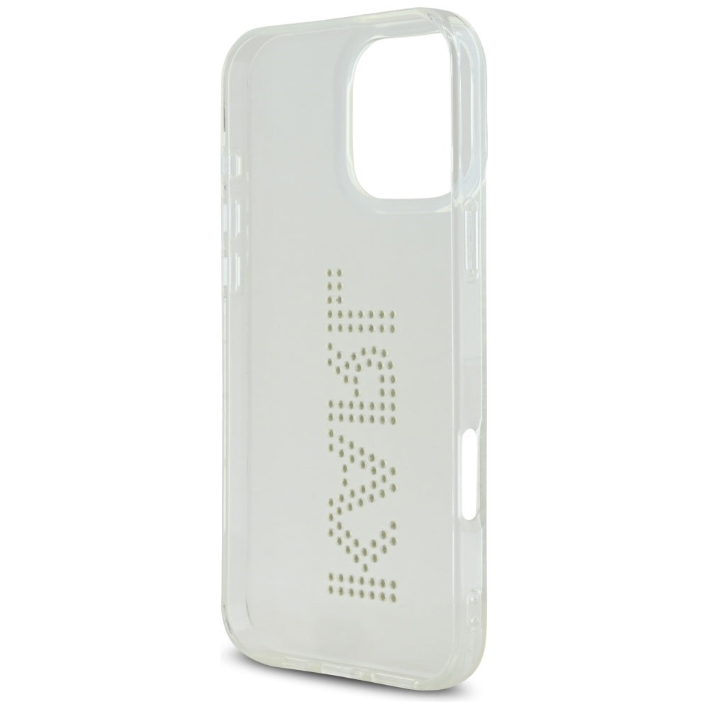Karl Lagerfeld dėklas iPhone 16 Pro – skaidrus