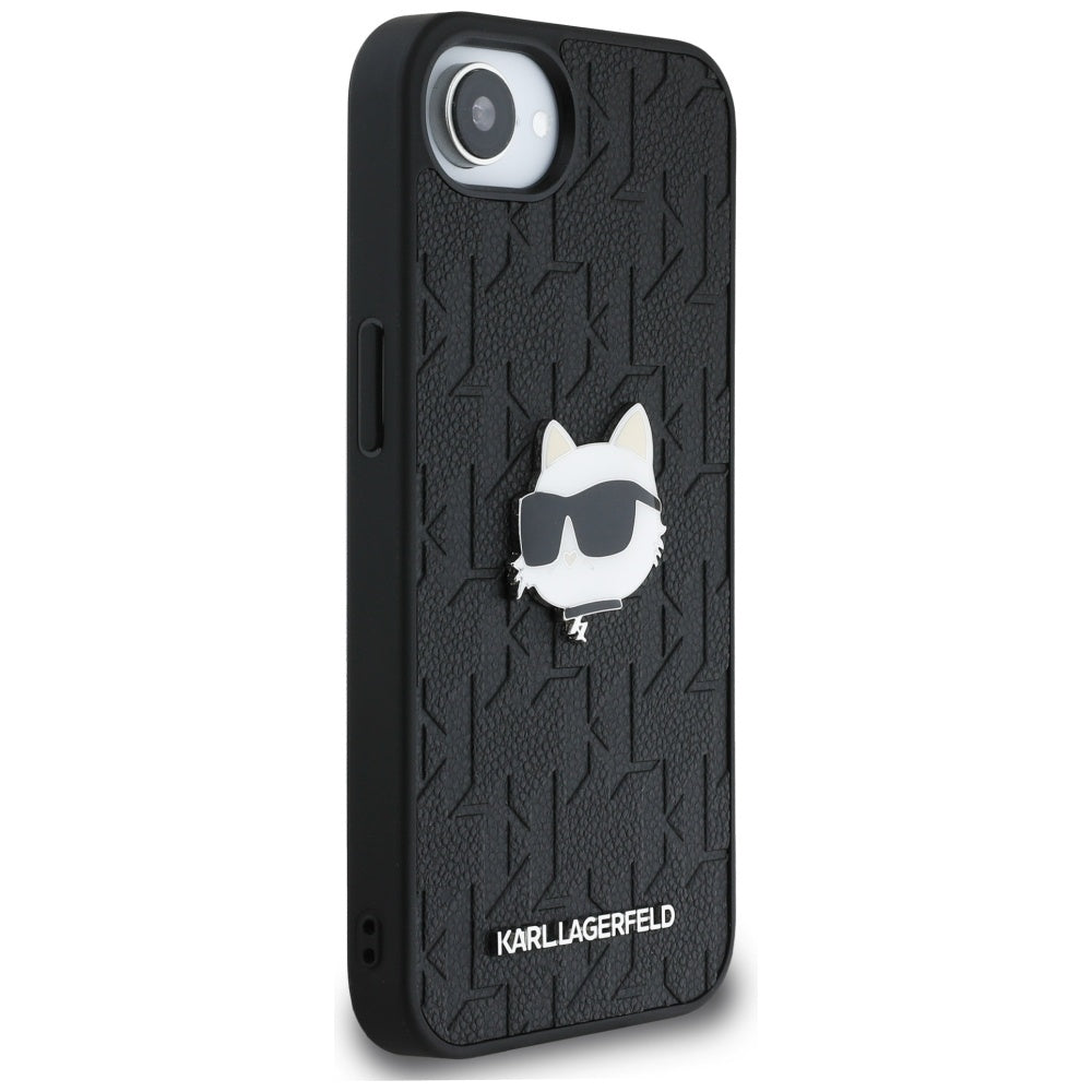 Karl Lagerfeld Monogram dėklas iPhone 16e – juodas