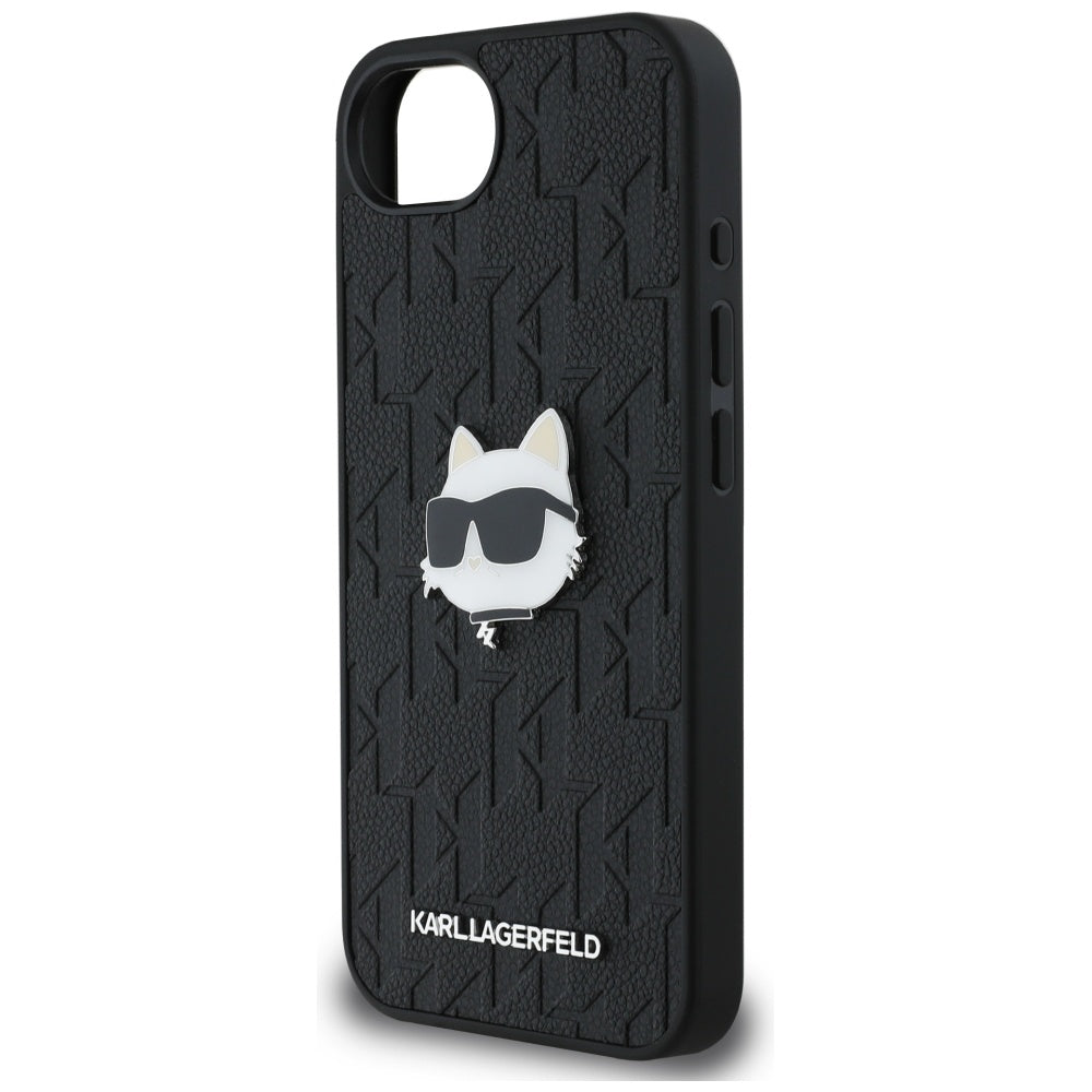 Karl Lagerfeld Monogram dėklas iPhone 16e – juodas