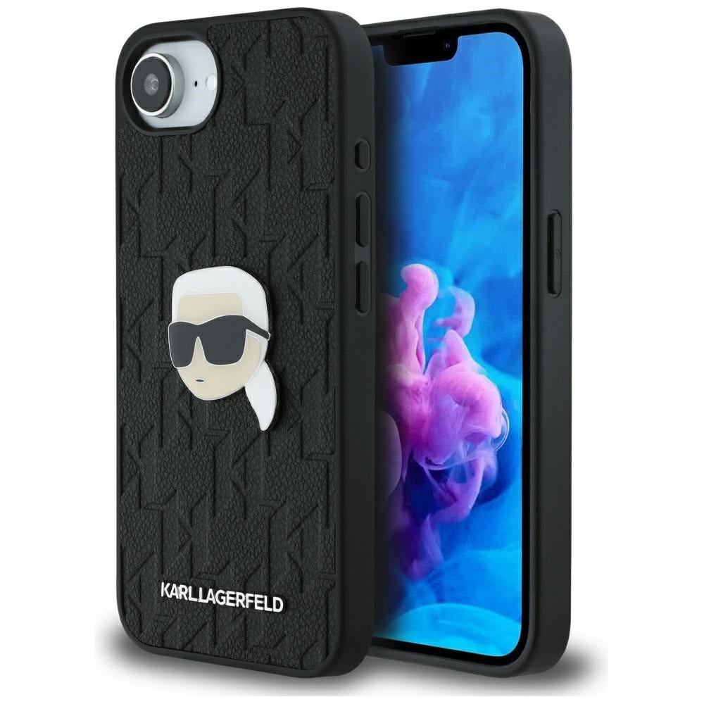 Karl Lagerfeld dėklas iPhone 16e – juodas