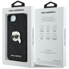 Karl Lagerfeld dėklas iPhone 16e – juodas