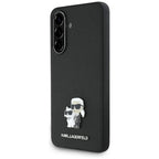 Karl Lagerfeld Saffiano dėklas Samsung Galaxy A56 – juodas -- Samsung Galaxy A56 5G