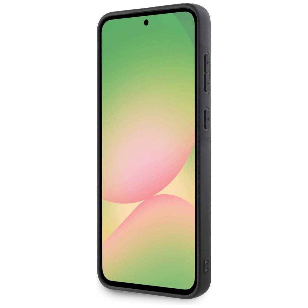 Karl Lagerfeld Saffiano dėklas Samsung Galaxy A56 – juodas -- Samsung Galaxy A56 5G