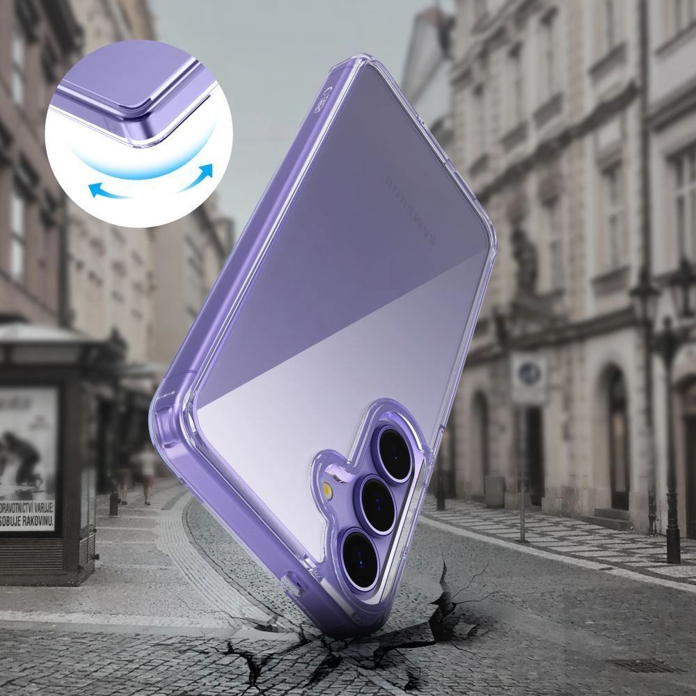 Tech-Protect FlexAir Hybrid dėklas Galaxy S25 Edge – skaidrus -- Samsung Galaxy S25 Edge