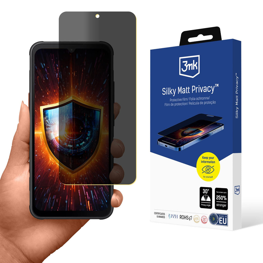 Privatumo ekrano apsauga 3mk Silky Matt Privatumas, skirtas Samsung Galaxy XCover 7 Pro -- Samsung Galaxy XCover 7 Pro