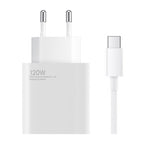 Xiaomi BHR9462EU 120W 6A USB-A sieninis įkroviklis su USB-C laidu - baltas