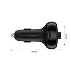 Tech-Protect CC06 3 jungčių PD72W automobilinis įkroviklis su siųstuvu - juodas -- Cell phone chargers