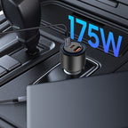 CC04 3 jungčių PD175W automobilinis įkroviklis - juodas -- Cell phone chargers