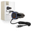 CC05 2 jungčių PD60W automobilinis įkroviklis + USB-C laidas - juodas -- Cell phone chargers