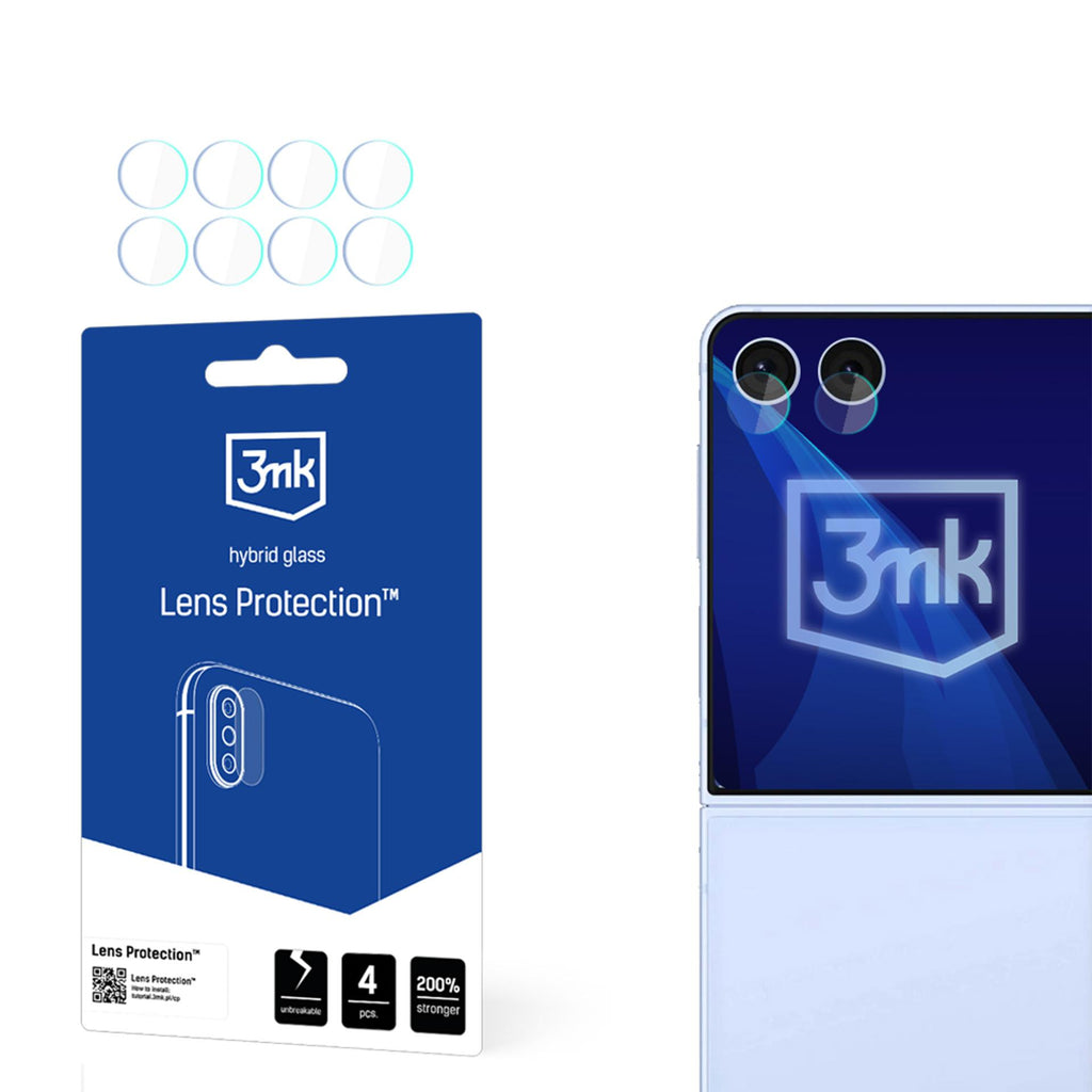3mk Lens Protection hibridinis stiklas fotoaparato objektyvui Samsung Galaxy Z Flip 7 -- Samsung Galaxy Z Flip 7