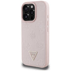 Guess MagSafe dėklas iPhone 16 Pro – rožinis