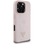 Guess MagSafe dėklas iPhone 16 Pro – rožinis