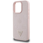 Guess MagSafe dėklas iPhone 16 Pro – rožinis